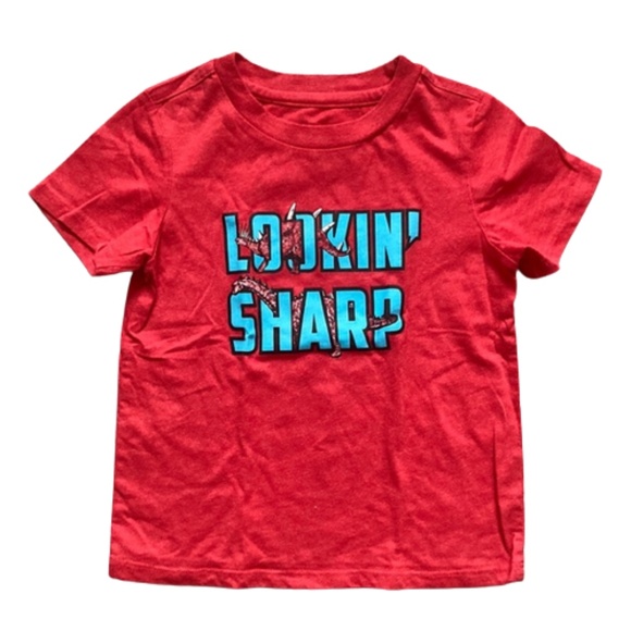 EPIC THREADS Lookin’ Sharp red t shirt dinosaur - Picture 1 of 3